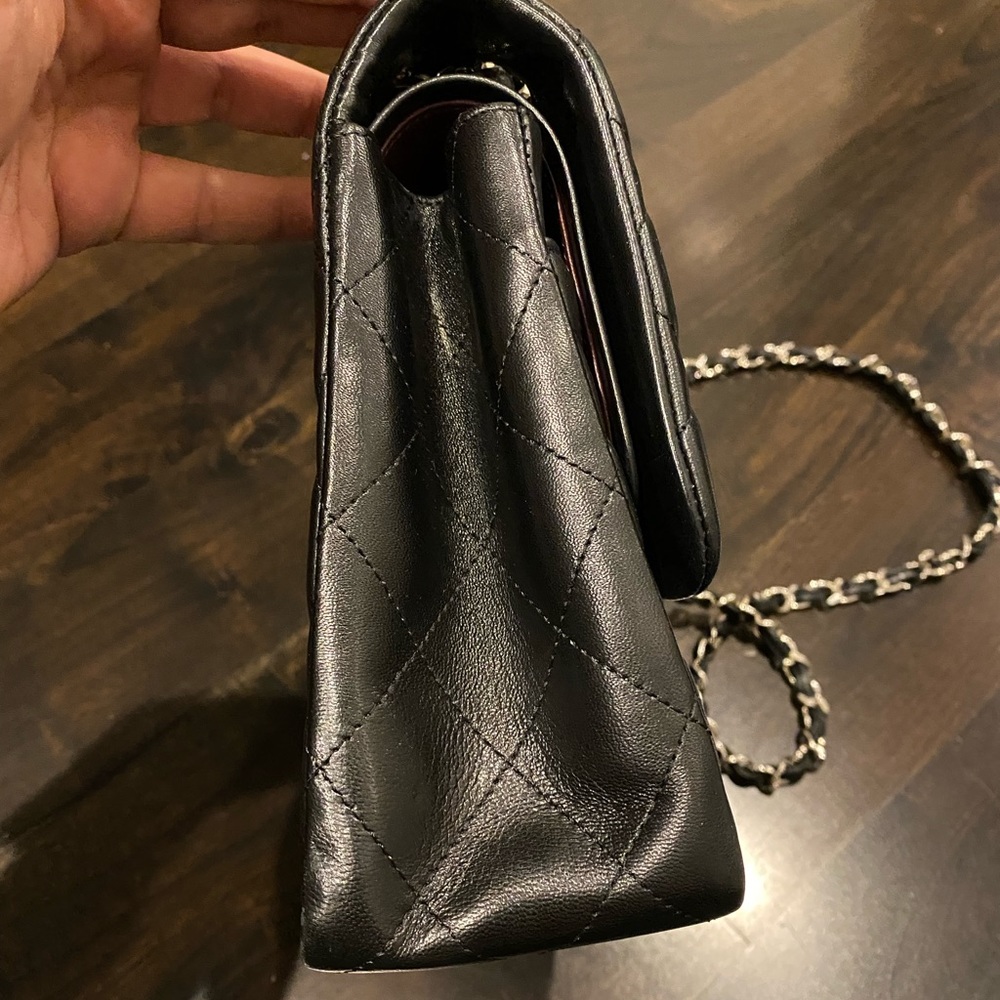 CHANEL Large Quilted Lamb Leather Classic Flap Handbag - Picture 10 of 16